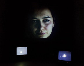'Inferno 00:00' by Sevim Sancaktar is exhibited at Muse Istanbul'da. by Sevim Sancaktar